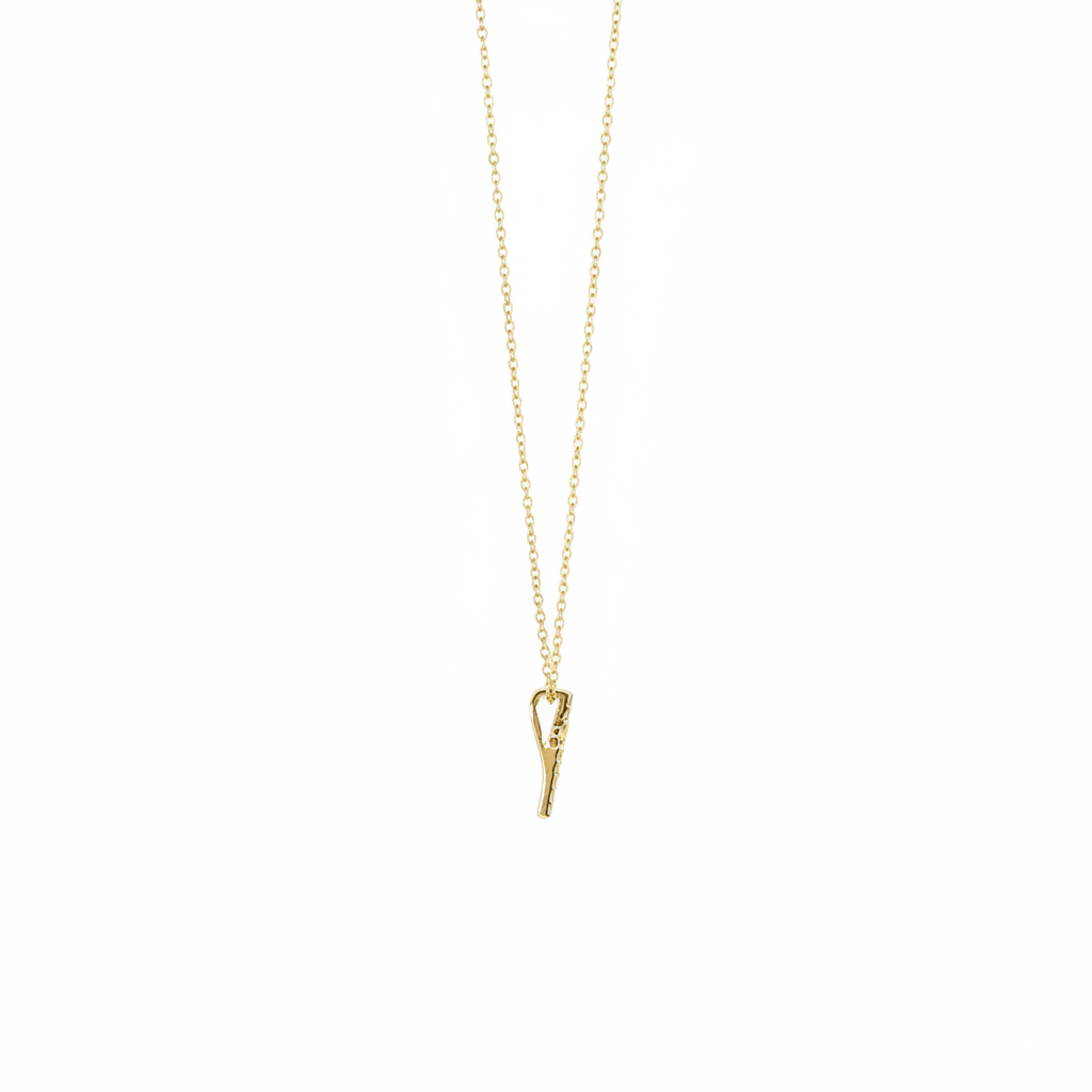 PCA44454. 14k Solid Gold Diamond Cross Necklace