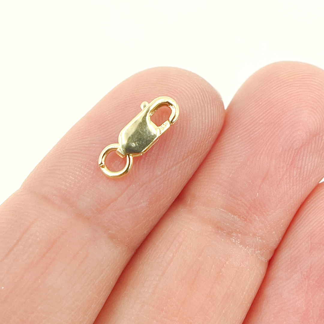 694_14K. 14k Solid Gold Oval Clasp