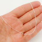 Load image into Gallery viewer, Z36GS2F. White Sterling Silver Chain with Gold Plated Cubes
