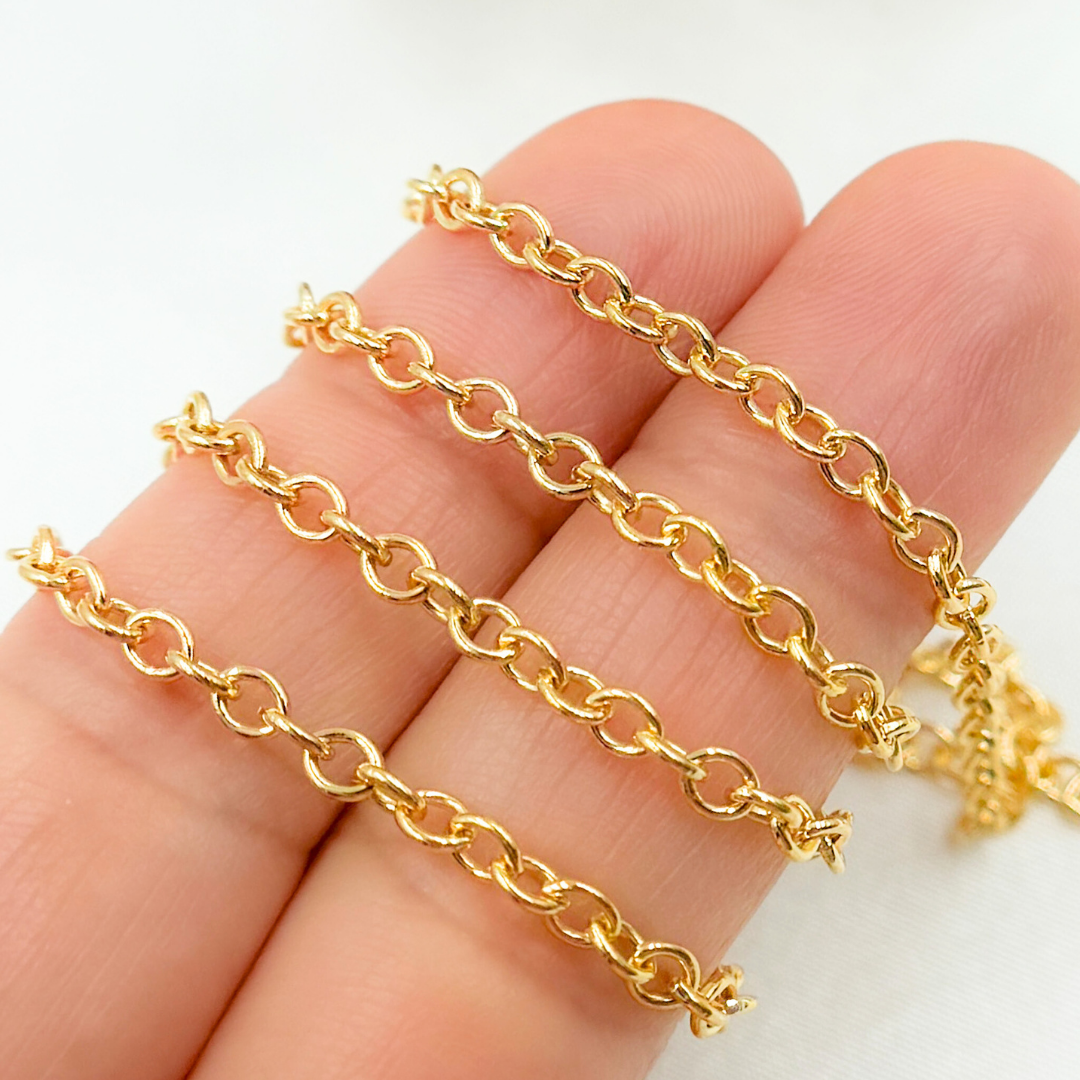 2511GF. 14k Gold Filled Smooth Cable Chain