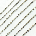 Load image into Gallery viewer, Oxidized 925 Sterling Silver Diamond Cut Marina Link Chain. Y70OX
