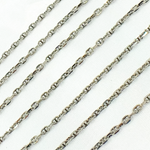 Load image into Gallery viewer, Y70OX. Oxidized 925 Sterling Silver Diamond Cut Marina Link Chain

