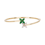 Load image into Gallery viewer, 14K Solid Gold Diamond and Gemstone Bangle. BNI68316EM
