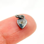Load image into Gallery viewer, DC138. Diamond &amp; Sterling Silver Heart Charm

