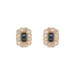 Load image into Gallery viewer, EFI54128. 14k Solid Gold Diamond and Gemstone Studs Earrings