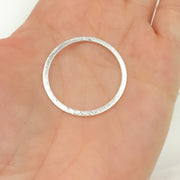 White Sterling Silver Ring Connector