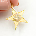 Load image into Gallery viewer, DP773. Diamond Sterling Silver Star Pendant
