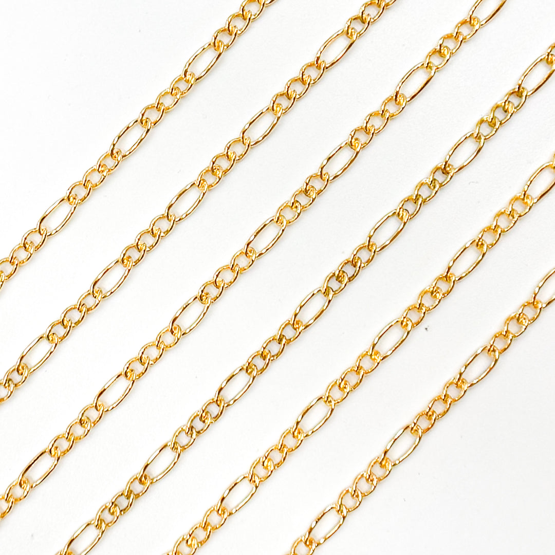 2431CGF. 14K Yellow Gold Filled Figaro Style Chain