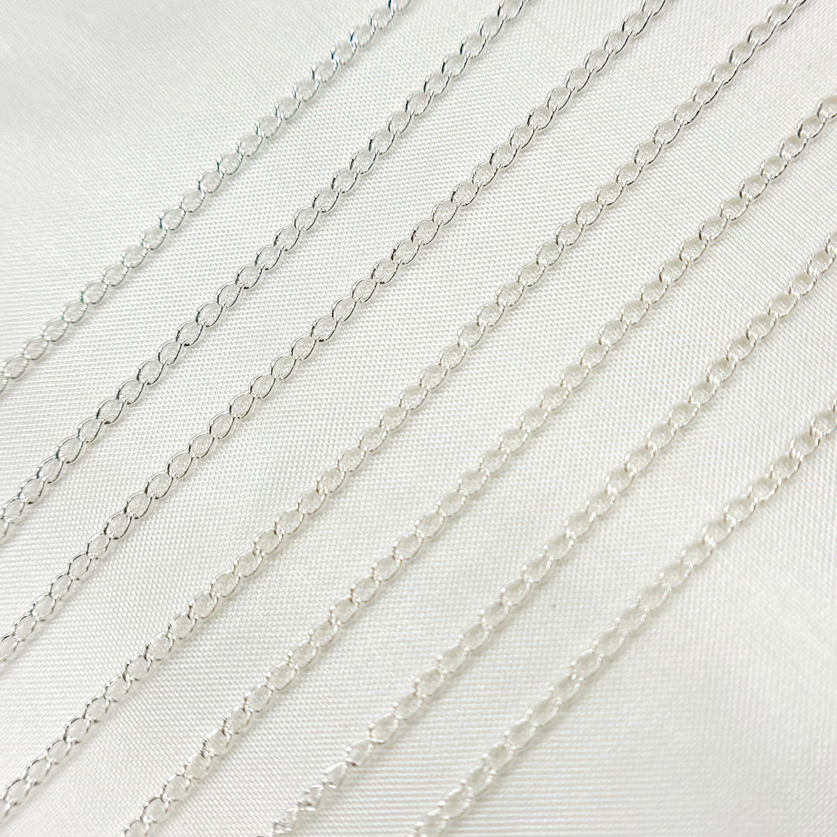 Sterling Silver Curb Cable Chain