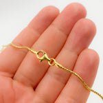 Load image into Gallery viewer, Sterling Silver Gold Plated Snake Omega Necklace
