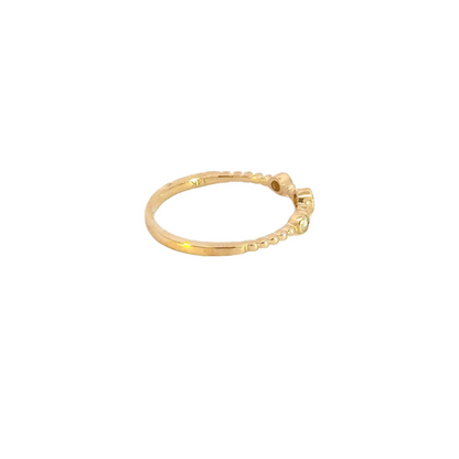 14K Solid Gold Diamond Ring.