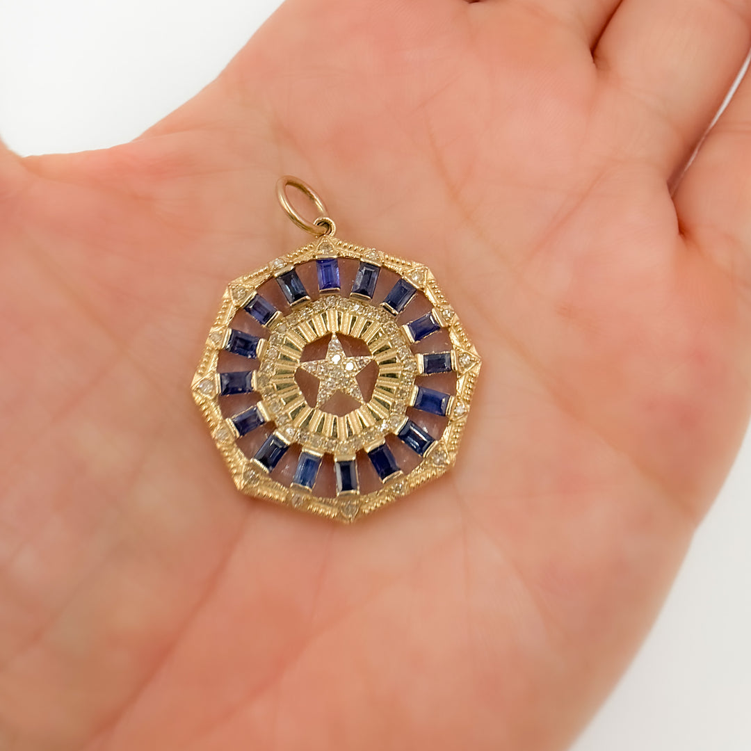 14K Gold Star Pendant
