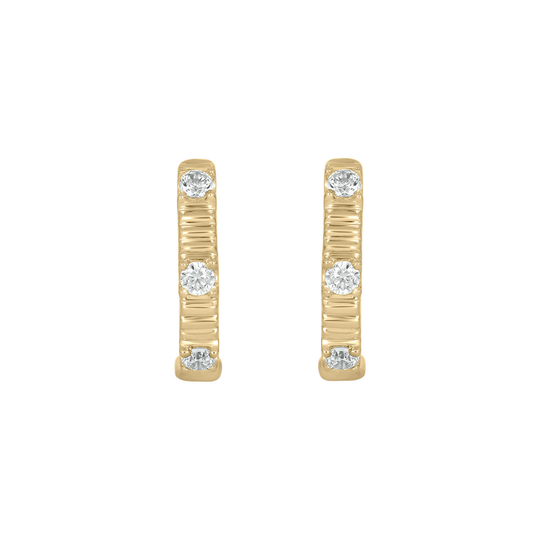 EHC57481. 14K Solid Gold Diamond Earring