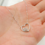 Load image into Gallery viewer, 14k Solid Gold Diamond Heart Necklace. NT401188
