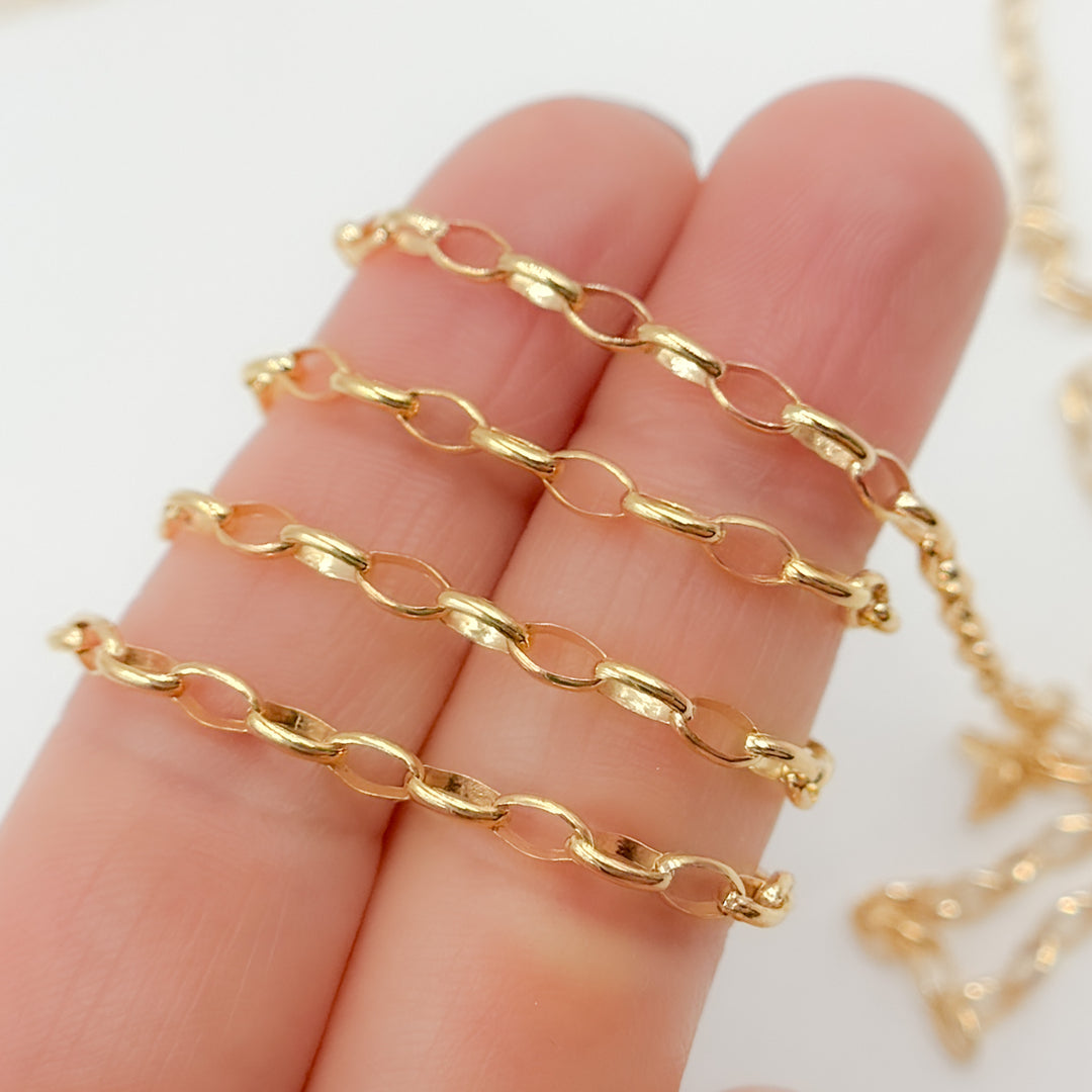 V305GF. 14K Gold Filled Oval Link Chain