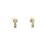 Load image into Gallery viewer, 14K Solid Gold Diamond Studs.