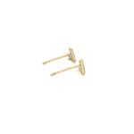 Load image into Gallery viewer, 14K Solid Gold and Diamonds Ray Earrings. GDT15
