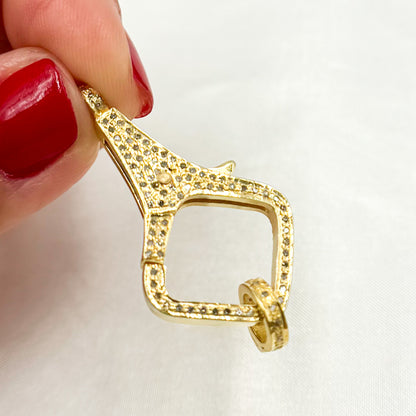Shop Now Diamond Sterling Silver Fancy Trigger Clasp