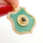 Load image into Gallery viewer, Solid Gold Shield Pendants