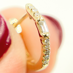 Load image into Gallery viewer, EHB56581. 14K Gold &amp; Diamonds Huge Earrings