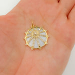 Load image into Gallery viewer, GDP641. 14K Solid Gold Round Pendant