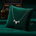 Load image into Gallery viewer, NT402973. 14K Solid Gold 3 Hearts Dainty Tiny Necklace