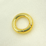 Load image into Gallery viewer, Gold Plated 925 Sterling Silver Round Clasp 13mm. CHM05613
