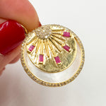 Load image into Gallery viewer, 14K Gold Sun Pendants
