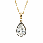 Load image into Gallery viewer, CMN00405. 14K Solid Gold Drop-Shaped Diamond Charm