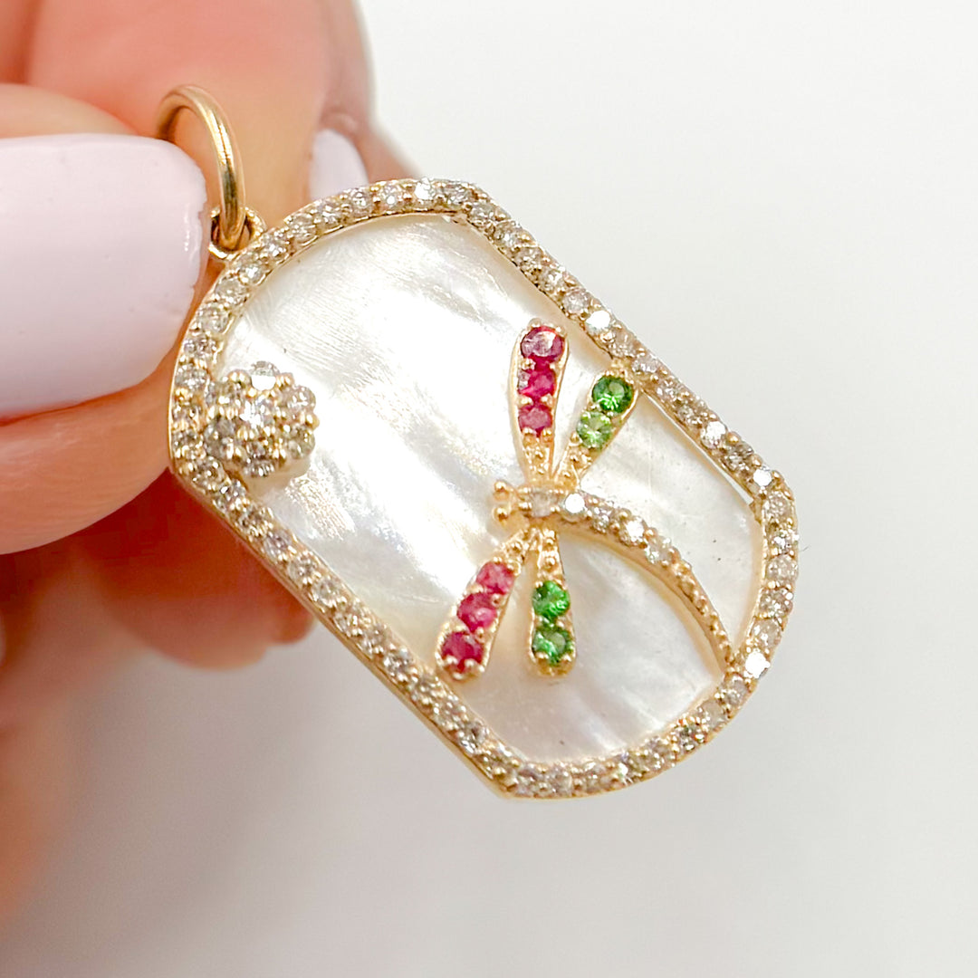 Buy Now Gold Plaque Dragon-Fly Pendants