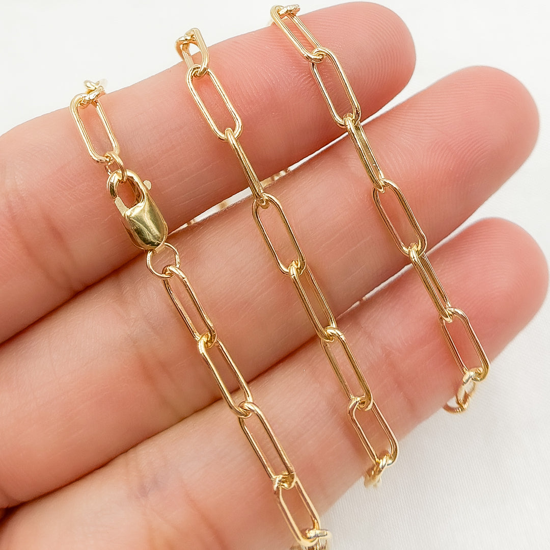 2903GFNecklace. 14k Gold-Filled Smooth Paperclip Necklace