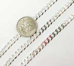 Load image into Gallery viewer, 925 Sterling Silver Flat Curb Chain. Y74SS
