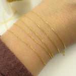 Load image into Gallery viewer, 024FFCLT5byFt. 14k Solid Yellow Gold Cable Link Chain
