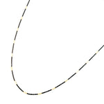 Load image into Gallery viewer, Z9GB1F. Oxidized 925 Sterling Silver Satellite Gold Plated Tube Necklace
