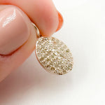 Load image into Gallery viewer, DC944. Diamond Sterling Silver Oval Charm
