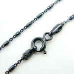 Load image into Gallery viewer, 925 Sterling Silver Black Rhodium Satellite Necklace. 27Necklace
