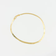 024G2CPY4L001Bracelet. 14k Solid Yellow Gold Herringbone Bracelet