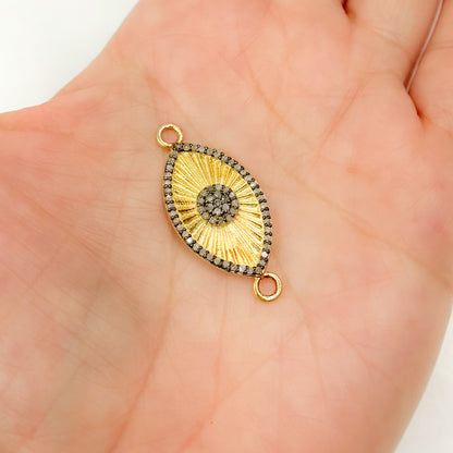 Diamond Sterling Silver Eye Connector