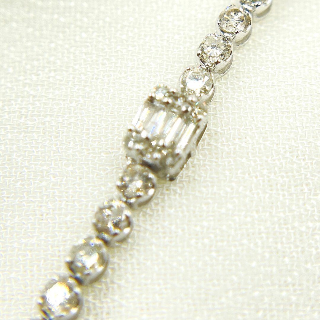 14k Solid Gold Diamond Bracelet. TJ0016