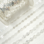 Load image into Gallery viewer, V16SS. 925 Sterling Silver Oval Pattern Chain