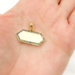 Load image into Gallery viewer, DP813A. Diamond Sterling Silver Enamel Pendant
