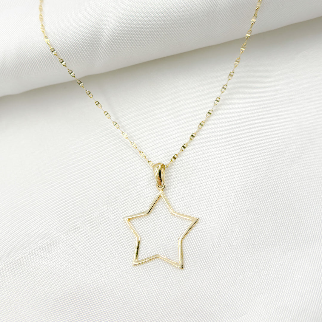 GDP099. 14K Solid Gold Star Charm