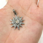 Load image into Gallery viewer, DP279. Diamond Silver Star Pendant with Polki Diamond
