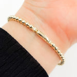 Load image into Gallery viewer, BNI68561. 14K Solid Yellow Gold Gemstone and Diamond Fancy Bangle