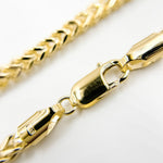 Load image into Gallery viewer, 100HVI2004000. 14K Solid Yellow Gold Franco Hollow Chain Necklace