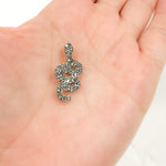 Load image into Gallery viewer, DC468. Diamond Sterling Silver Snake Pendant
