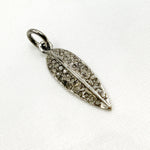 Load image into Gallery viewer, DC864. Diamond Sterling Silver Leaf Pendant
