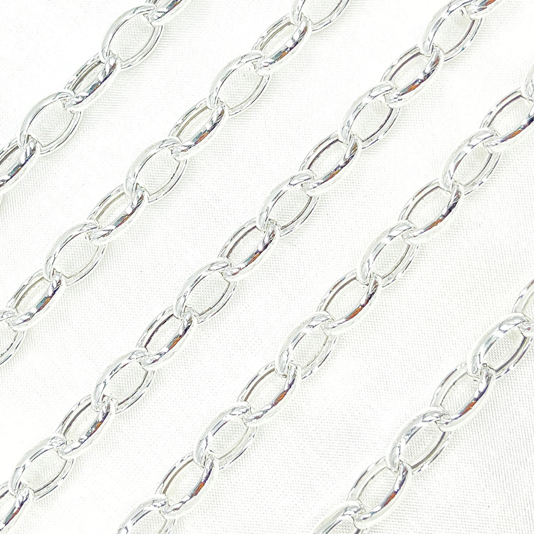 Sterling Silver Smooth Oval Link Chains