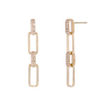 Load image into Gallery viewer, EFE51953. 14K Solid Gold Diamond Dangle Earrings