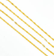 Z55GP. Gold Plated Sterling Silver Marina Diamond Cut Link Chain